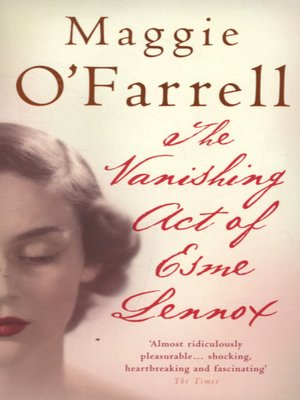 cover image of The vanishing act of Esme Lennox